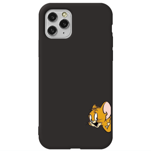 Apple iPhone 11 Pro Jerry 2 Black Colored Silicone TPU Θήκη