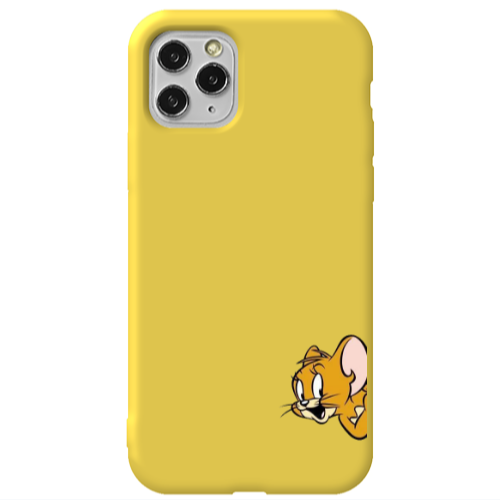 Apple iPhone 11 Pro Jerry 2 Yellow Colored Silicone TPU Θήκη