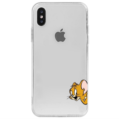 Apple iPhone Xs Jerry 2 Transparent Silicone TPU Θήκη