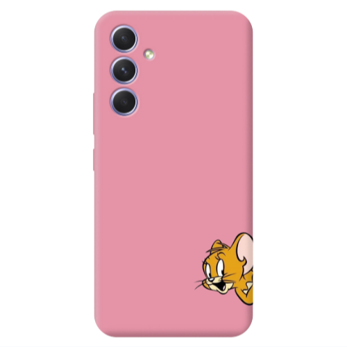 Samsung A54 Jerry 2 Pink Colored Silicone TPU Θήκη