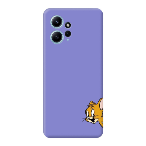 Xiaomi Redmi Note 12 4G Jerry 2 Purple Colored Silicone TPU Θήκη