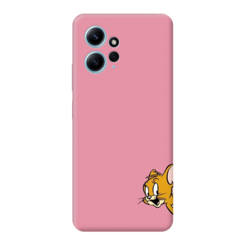 Xiaomi Redmi Note 12 4G Jerry 2 Pink Colored Silicone TPU Θήκη