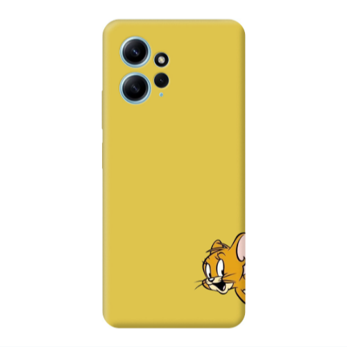Xiaomi Redmi Note 12 4G Jerry 2 Yellow Colored Silicone TPU Θήκη