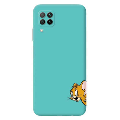 Huawei P40 Lite Jerry 2 Turquoise Colored Silicone TPU Θήκη