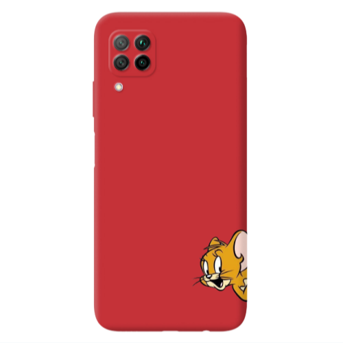 Huawei P40 Lite Jerry 2 Red Colored Silicone TPU Θήκη