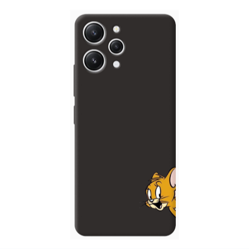 Xiaomi Redmi 12 Jerry 2 Black Colored Silicone TPU Θήκη
