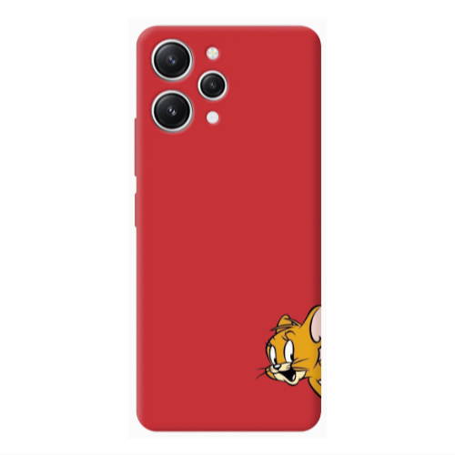 Xiaomi Redmi 12 Jerry 2 Red Colored Silicone TPU Θήκη