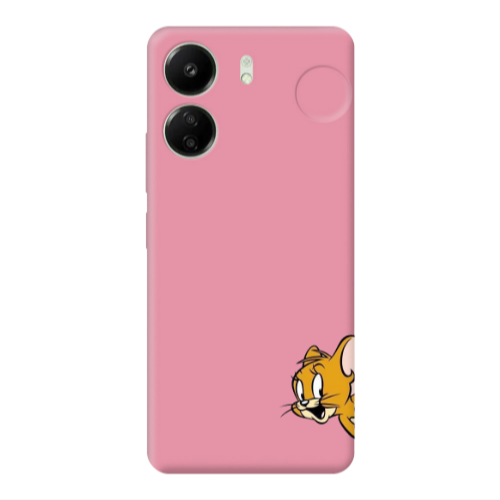 Xiaomi Redmi 13C Jerry 2 Pink Colored Silicone TPU Θήκη