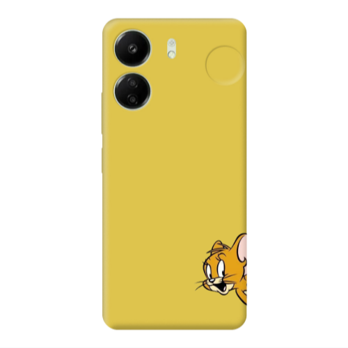 Xiaomi Redmi 13C Jerry 2 Yellow Colored Silicone TPU Θήκη