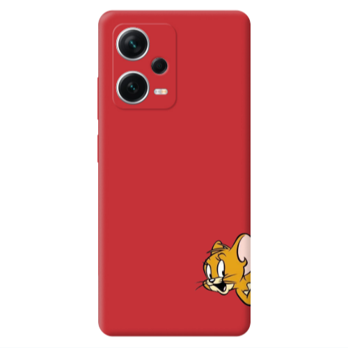 Xiaomi Poco X5 Jerry 2 Red Colored Silicone TPU Θήκη