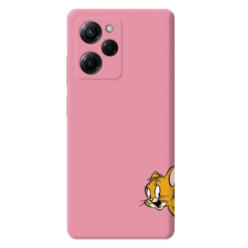 Xiaomi Poco X5 Pro Jerry 2 Pink Colored Silicone TPU Θήκη
