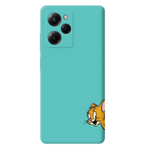Xiaomi Poco X5 Pro Jerry 2 Turquoise Colored Silicone TPU Θήκη