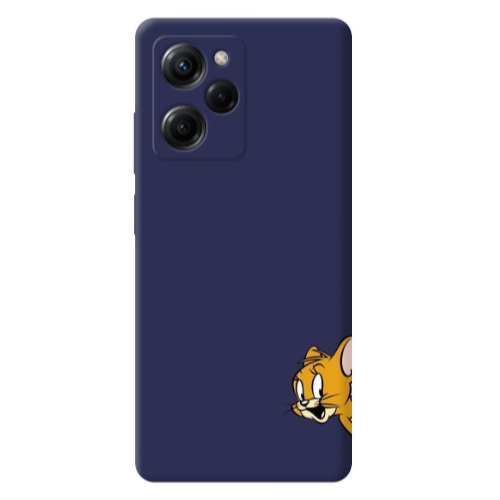 Xiaomi Poco X5 Pro Jerry 2 Dark blue Colored Silicone TPU Θήκη