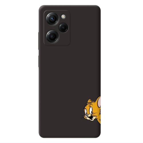 Xiaomi Poco X5 Pro Jerry 2 Black Colored Silicone TPU Θήκη