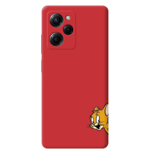 Xiaomi Poco X5 Pro Jerry 2 Red Colored Silicone TPU Θήκη
