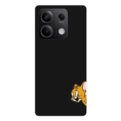 Xiaomi Redmi Note 13 5G Jerry 2 Black Colored Silicone TPU Θήκη