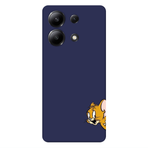 Xiaomi Redmi Note 13 4G Jerry 2 Dark blue Colored Silicone TPU Θήκη
