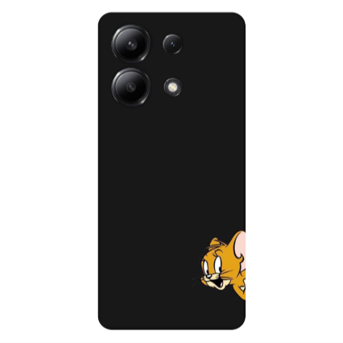 Xiaomi Redmi Note 13 4G Jerry 2 Black Colored Silicone TPU Θήκη