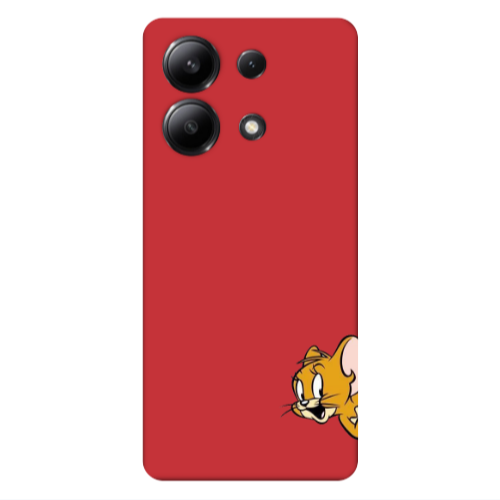 Xiaomi Redmi Note 13 4G Jerry 2 Red Colored Silicone TPU Θήκη