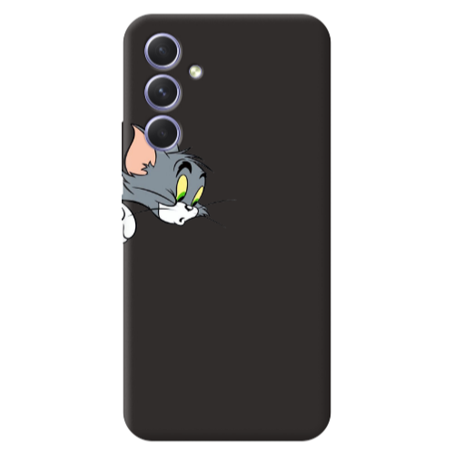 Samsung A56 Tom 1 Black Colored Silicone TPU Θήκη