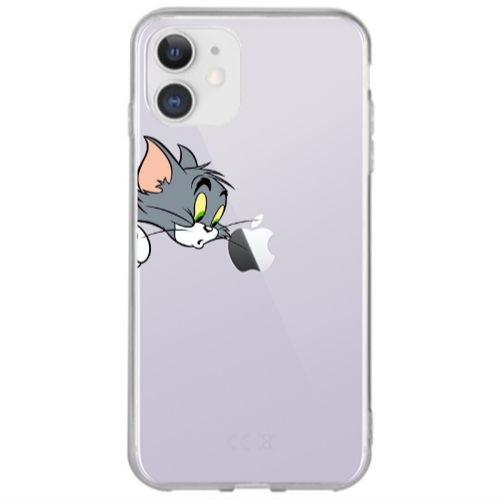 Apple iPhone 12 Tom 1 Transparent Silicone TPU Θήκη