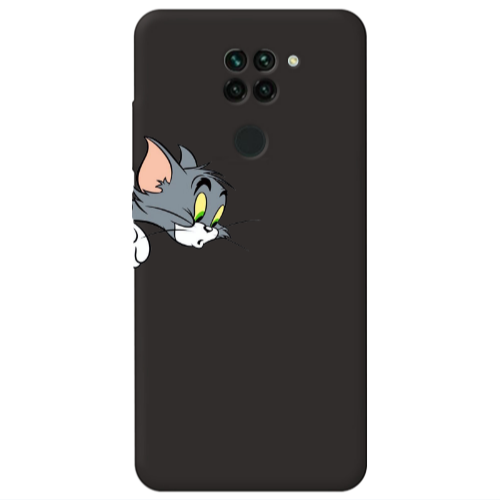 Xiaomi Redmi Note 9 Tom 1 Black Colored Silicone TPU Θήκη