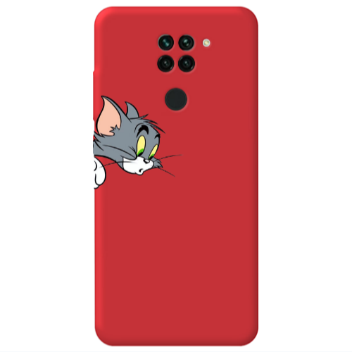 Xiaomi Redmi Note 9 Tom 1 Red Colored Silicone TPU Θήκη