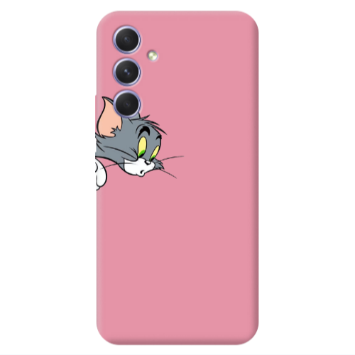 Samsung A54 Tom 1 Pink Colored Silicone TPU Θήκη