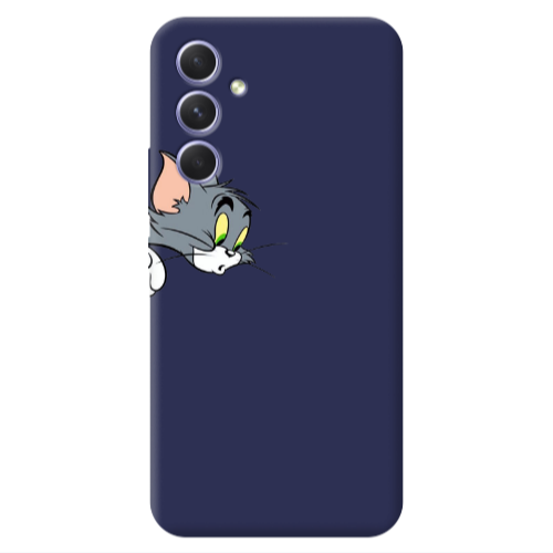 Samsung A54 Tom 1 Dark blue Colored Silicone TPU Θήκη