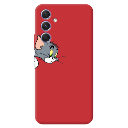 Samsung A54 Tom 1 Red Colored Silicone TPU Θήκη