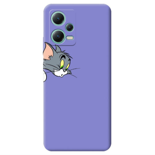 Xiaomi Redmi Note 12 Pro 5G Tom 1 Purple Colored Silicone TPU Θήκη