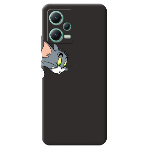 Xiaomi Redmi Note 12 Pro 5G Tom 1 Black Colored Silicone TPU Θήκη