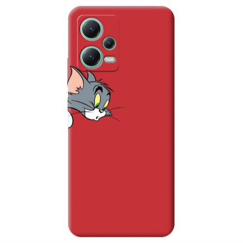 Xiaomi Redmi Note 12 Pro 5G Tom 1 Red Colored Silicone TPU Θήκη