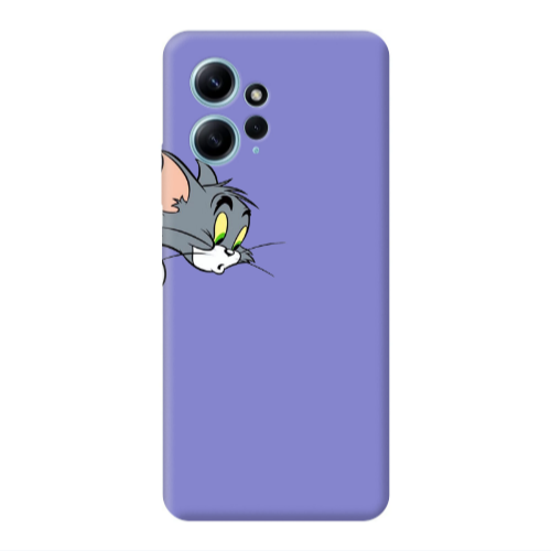 Xiaomi Redmi Note 12 4G Tom 1 Purple Colored Silicone TPU Θήκη