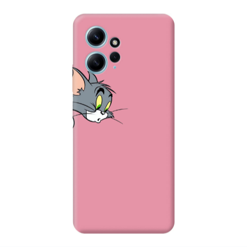 Xiaomi Redmi Note 12 4G Tom 1 Pink Colored Silicone TPU Θήκη