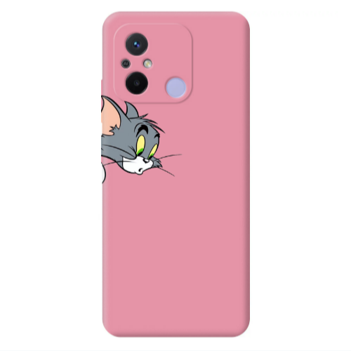 Xiaomi Redmi 12C Tom 1 Pink Colored Silicone TPU Θήκη