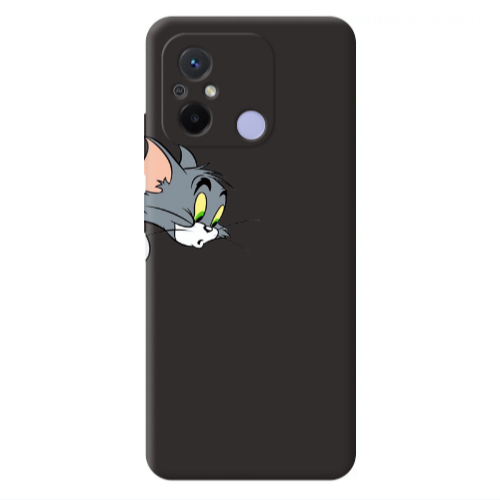 Xiaomi Redmi 12C Tom 1 Black Colored Silicone TPU Θήκη