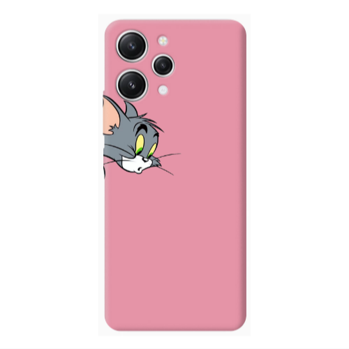 Xiaomi Redmi 12 Tom 1 Pink Colored Silicone TPU Θήκη