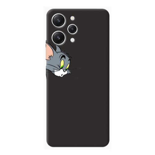 Xiaomi Redmi 12 Tom 1 Black Colored Silicone TPU Θήκη