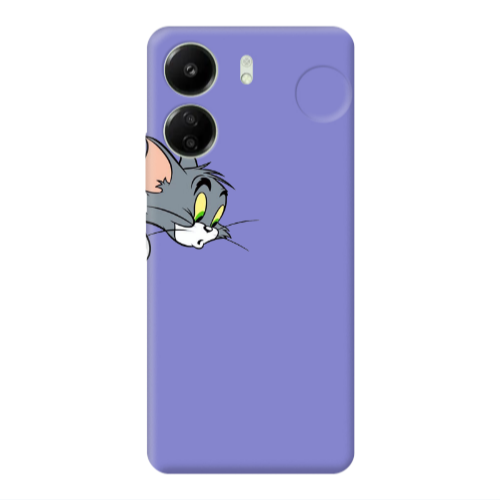Xiaomi Redmi 13C Tom 1 Purple Colored Silicone TPU Θήκη