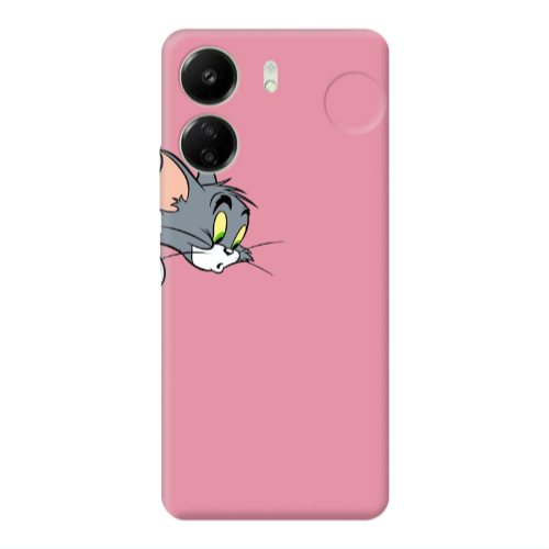 Xiaomi Redmi 13C Tom 1 Pink Colored Silicone TPU Θήκη