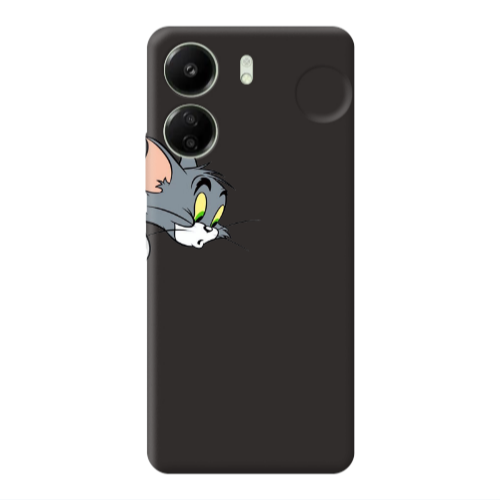 Xiaomi Redmi 13C Tom 1 Black Colored Silicone TPU Θήκη