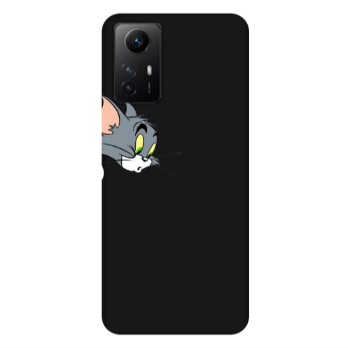 Xiaomi Redmi Note 12s Tom 1 Black Colored Silicone TPU Θήκη