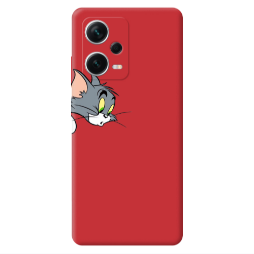 Xiaomi Poco X5 Tom 1 Red Colored Silicone TPU Θήκη