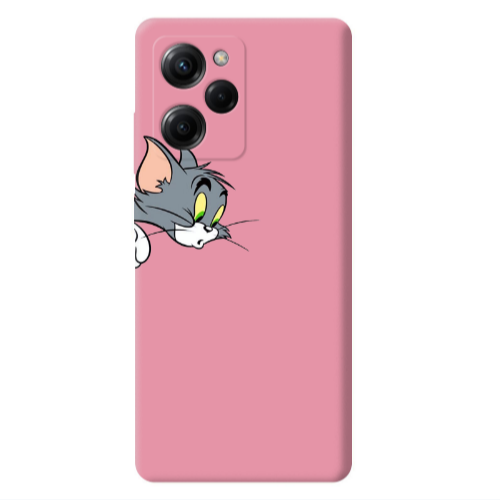 Xiaomi Poco X5 Pro Tom 1 Pink Colored Silicone TPU Θήκη