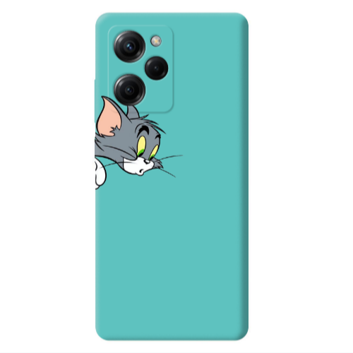 Xiaomi Poco X5 Pro Tom 1 Turquoise Colored Silicone TPU Θήκη