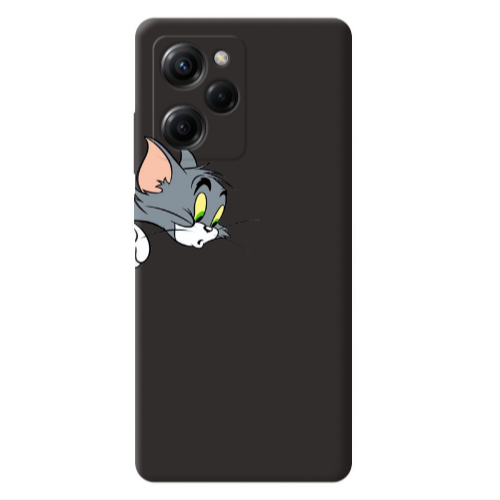 Xiaomi Poco X5 Pro Tom 1 Black Colored Silicone TPU Θήκη