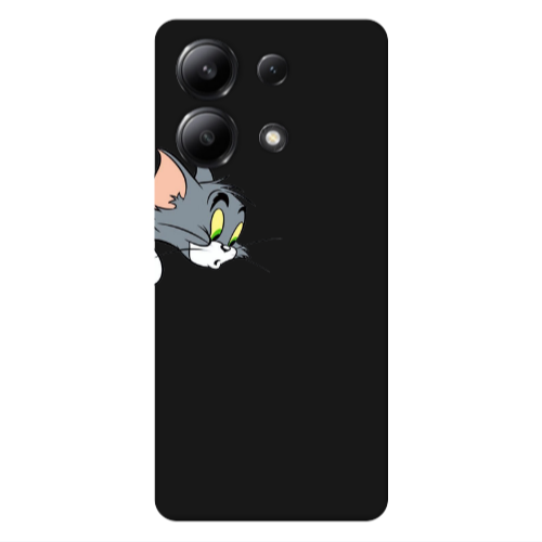 Xiaomi Redmi Note 13 4G Tom 1 Black Colored Silicone TPU Θήκη