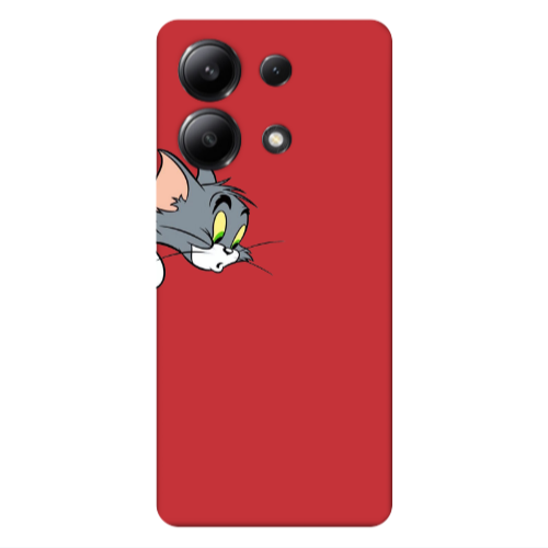 Xiaomi Redmi Note 13 4G Tom 1 Red Colored Silicone TPU Θήκη