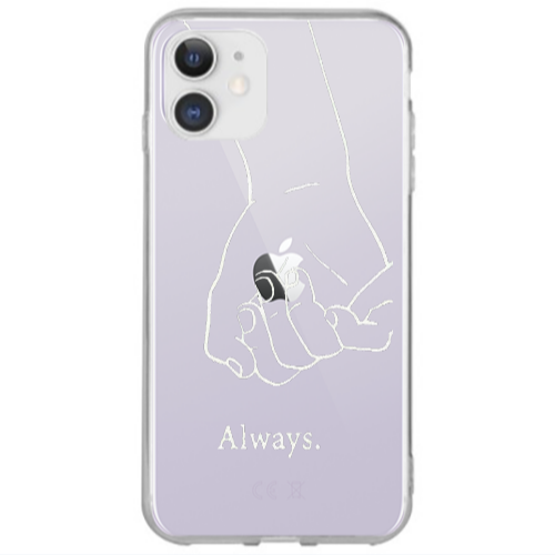 Apple iPhone 12 Always Transparent Silicone TPU Θήκη